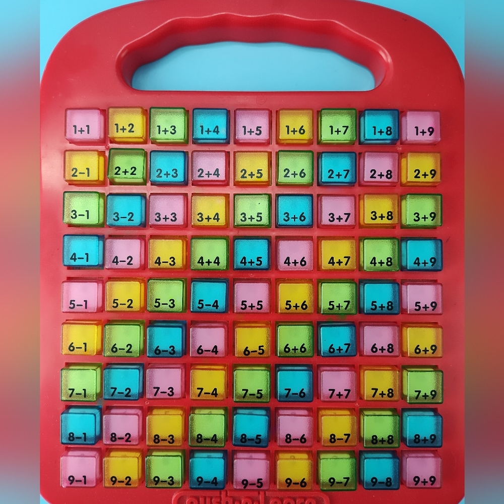 Push & Learn Colorful Math Addition / Subtraction Educational Learning Toy - Picture 8 of 11